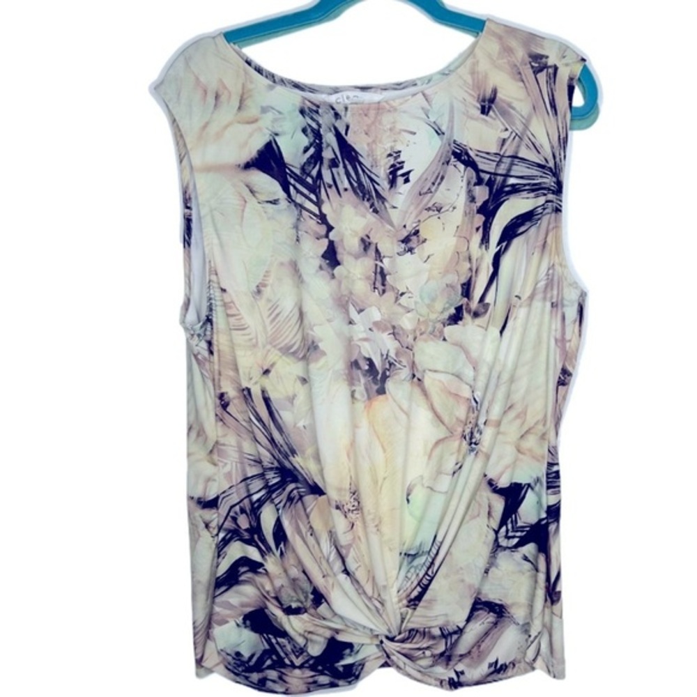 Cleo Sleeveless Top Twist bottom XXL